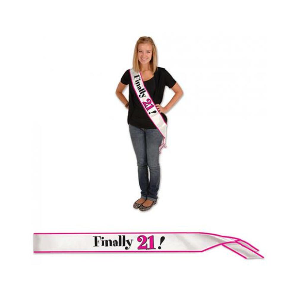 Finally 21! Satin Sash