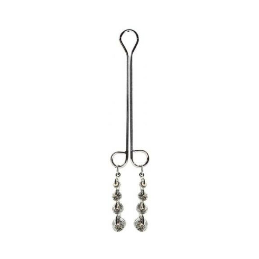 Bijoux De Cli Clitoral Clamp Double Loop With Diamond Drops