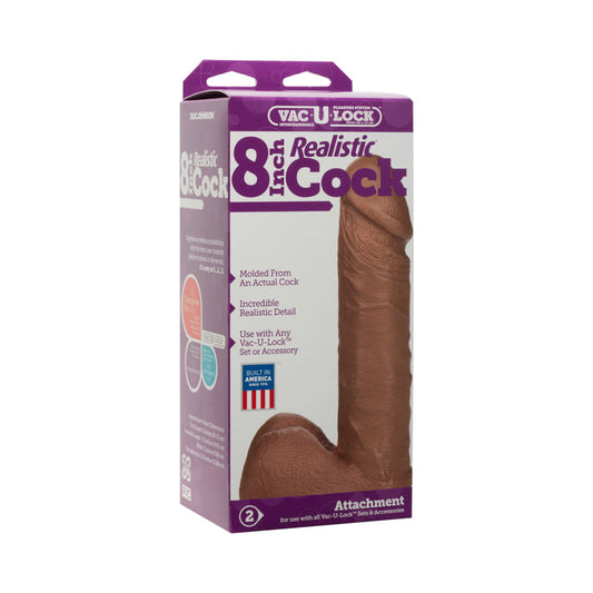 Vac-U-Lock 8 inches Realistic Dildo