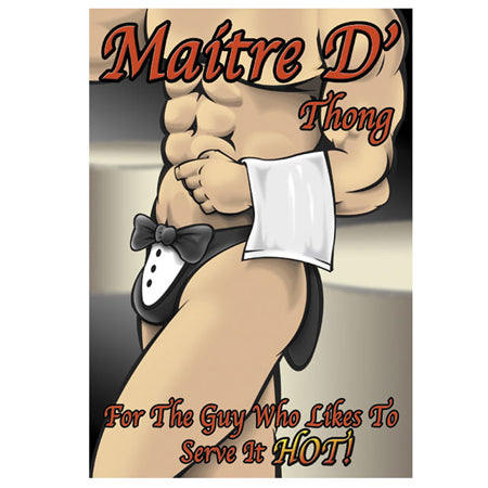 Maitre D Thong - One Size - Black