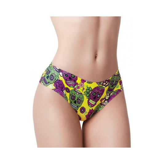 mememe Skulls Lovers Muertos Printed Slip Sm