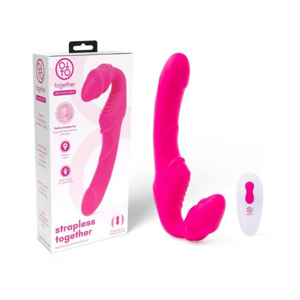Together Strapless Remote Control Vibrator Pink