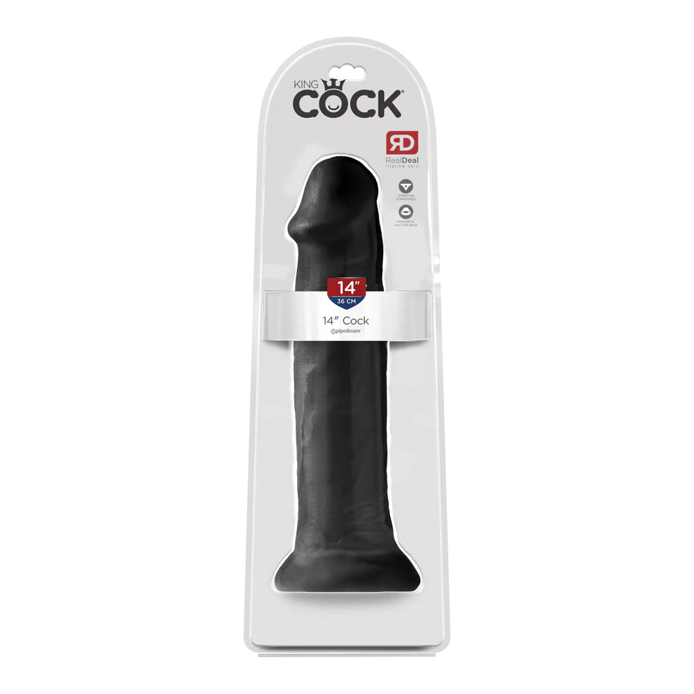 King Cock 14in Cock Black