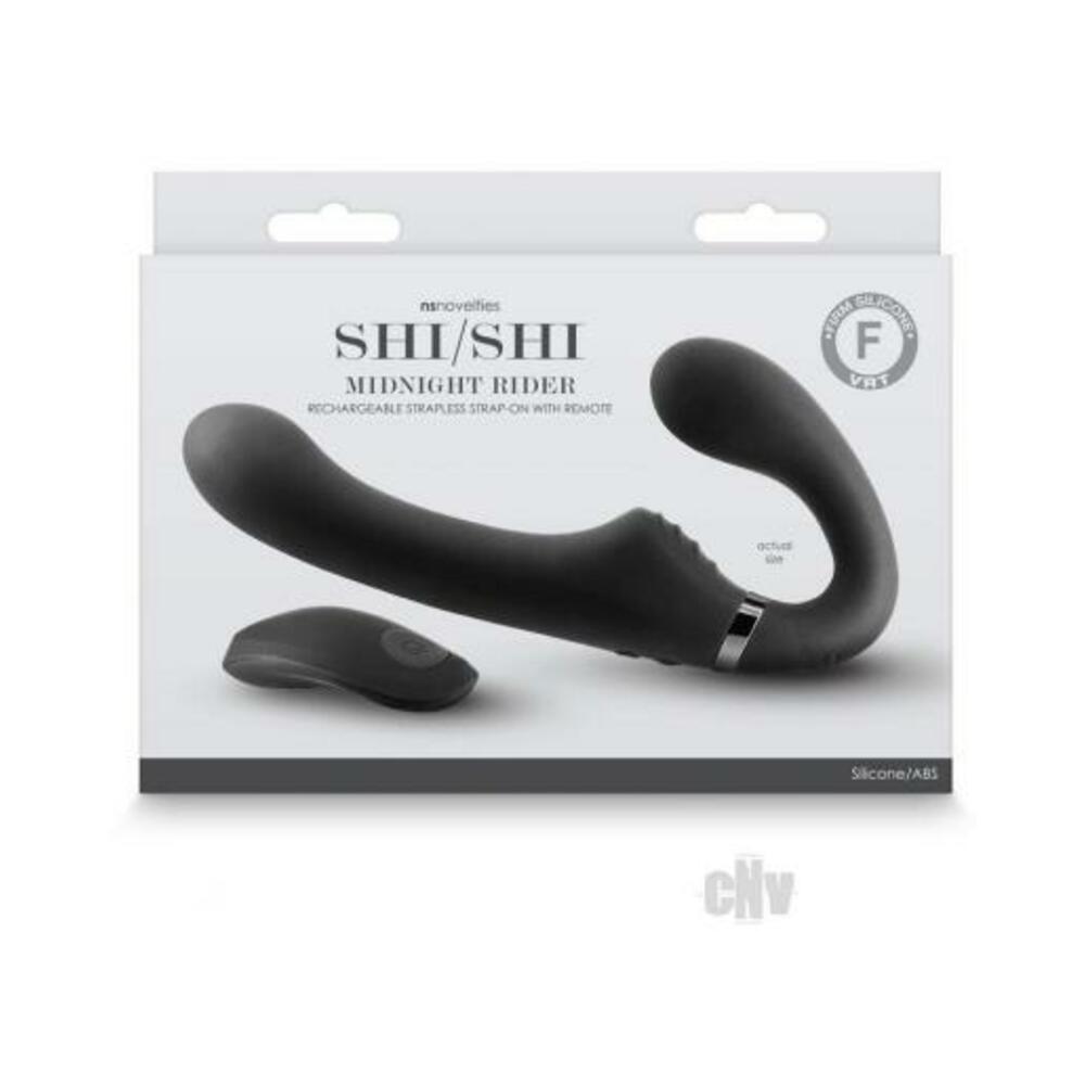 Shishi Midnight Rider Strapless Strap-on Black