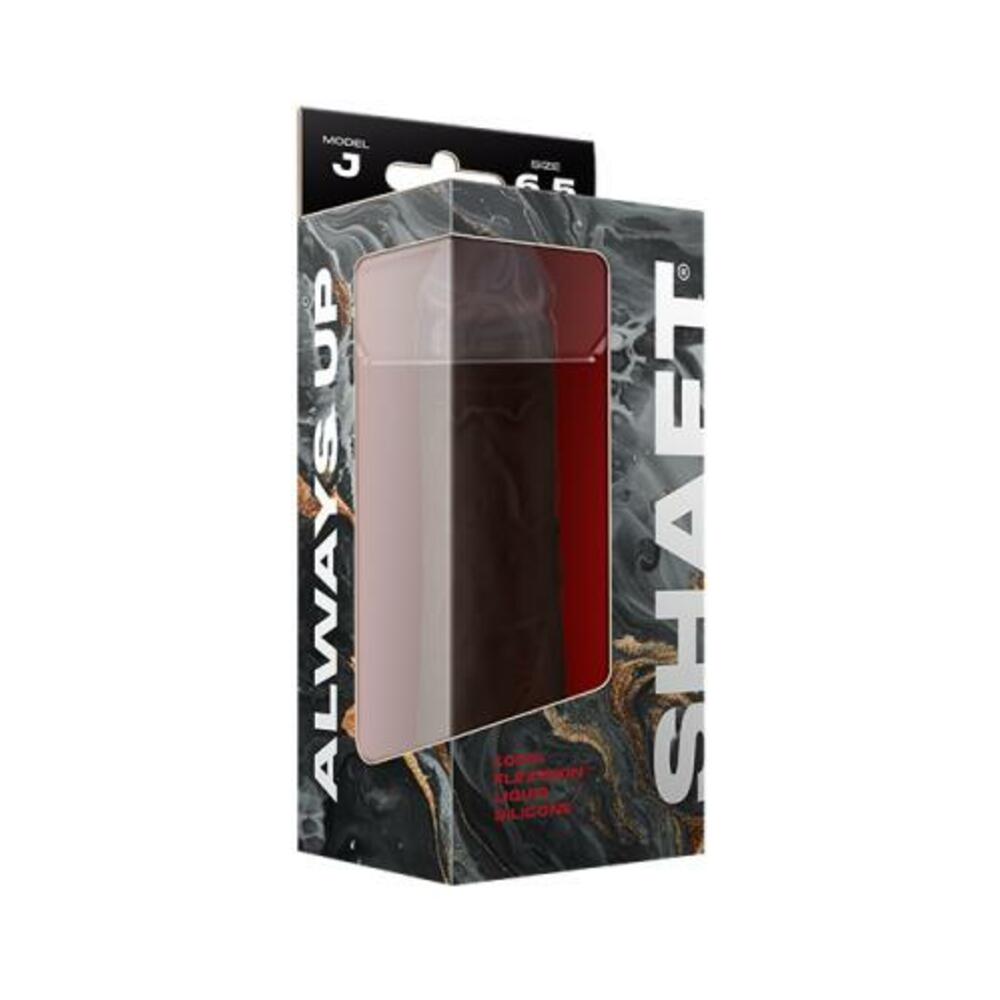 Shaft Model J Liquid Silicone Dong 6.5 In. Mahogany