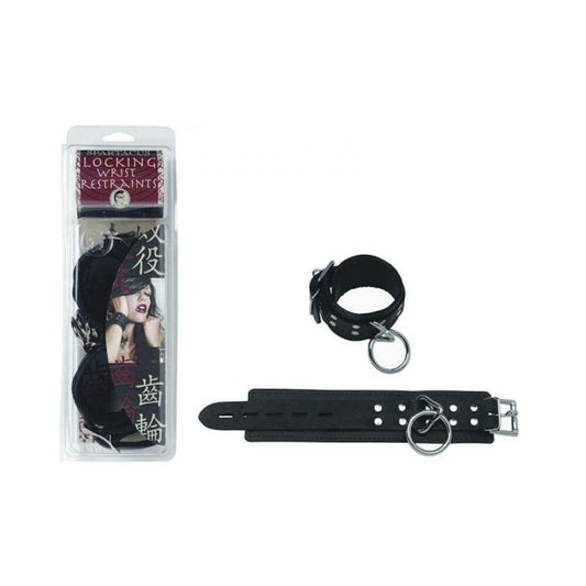 Wrist Restraints Black Faux Fur