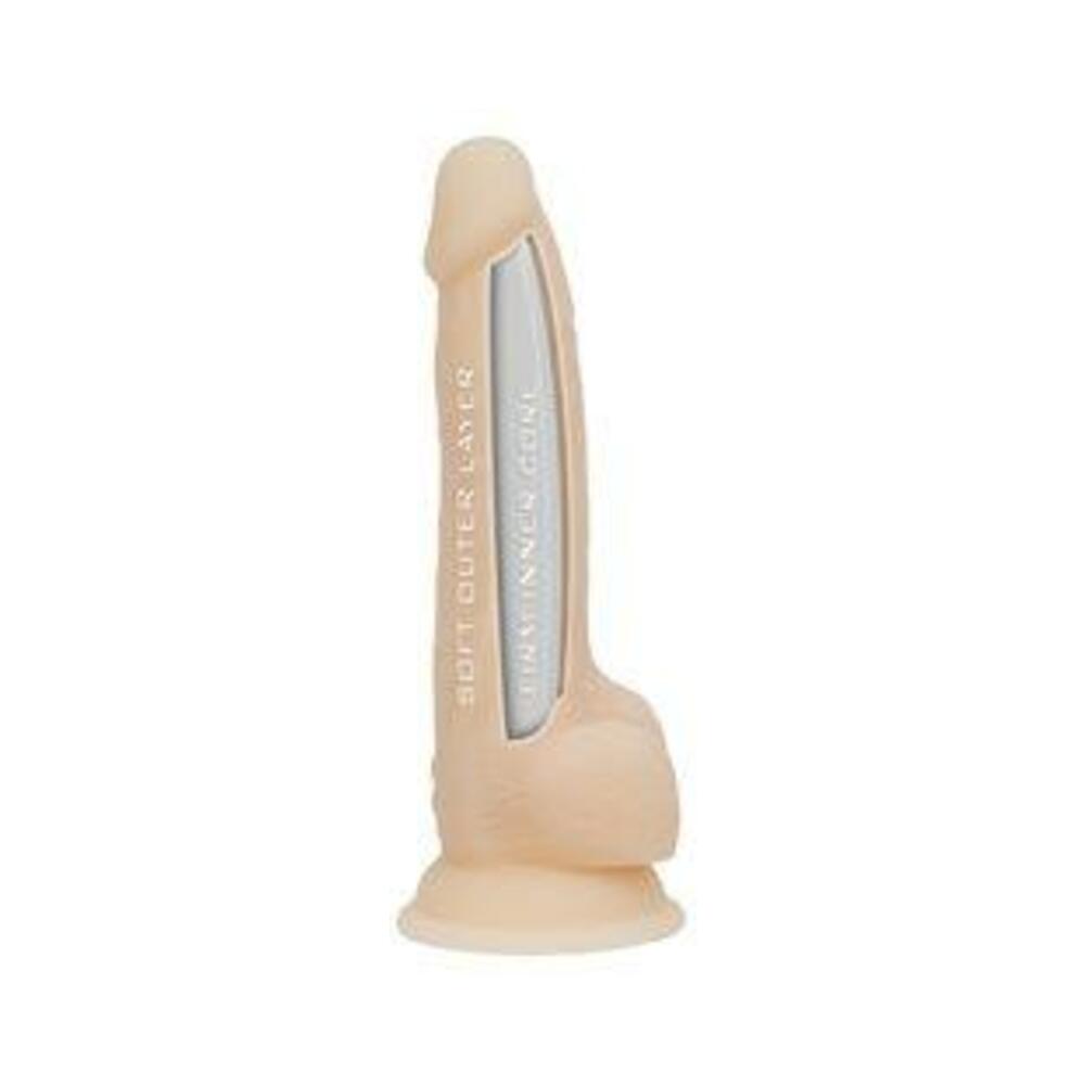 Naked Addiction Dual-density Silicone Dildo 8" Vaniila