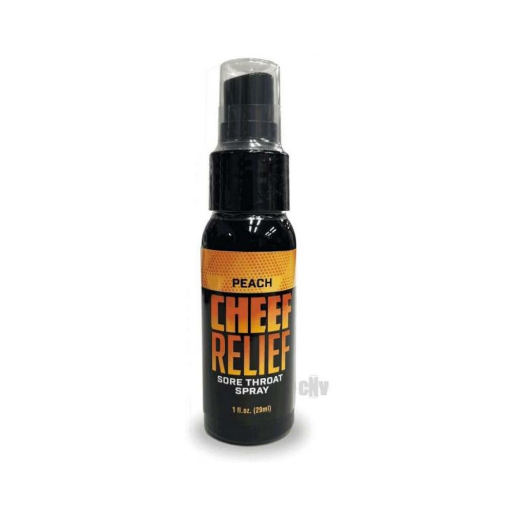 Cheef Relief Throat Spray Peach 1 Oz.