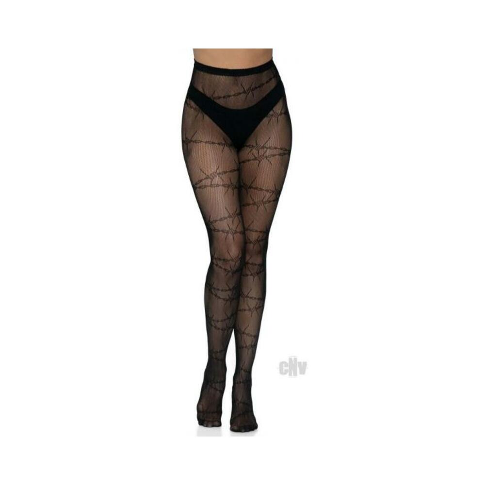 Barbed Wire Fishnet Tights Os Black
