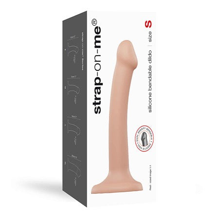 Strap On Me Silicone Bendable Dildo Small - Flesh