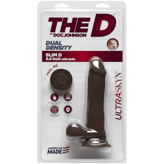 The D Slim D Ultraskyn 6 Cock - Brown/Chocolate