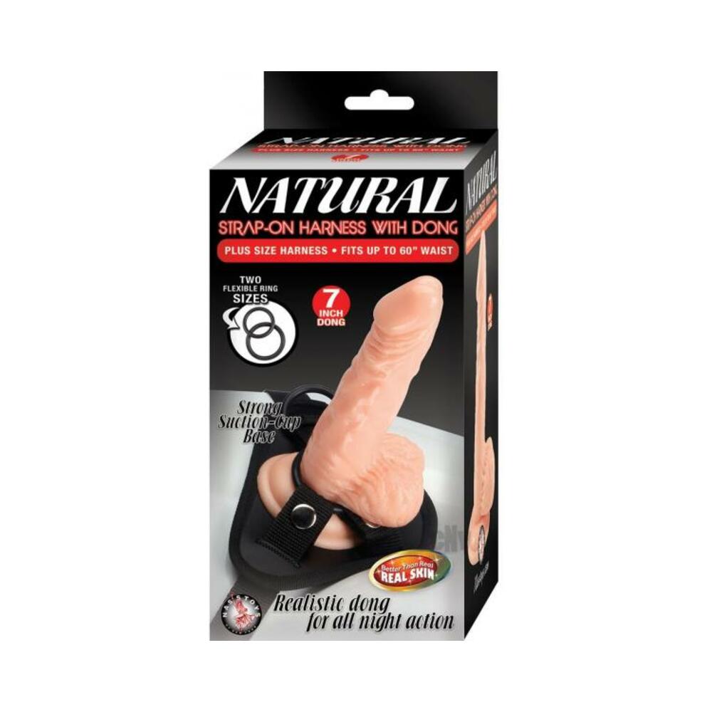 Natural Strap-On Harness With Dong