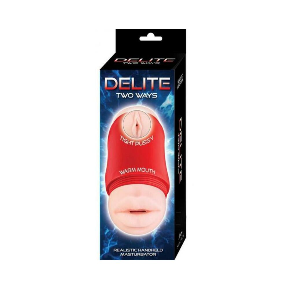 Delite Two Ways Mouth & Vagina Beige