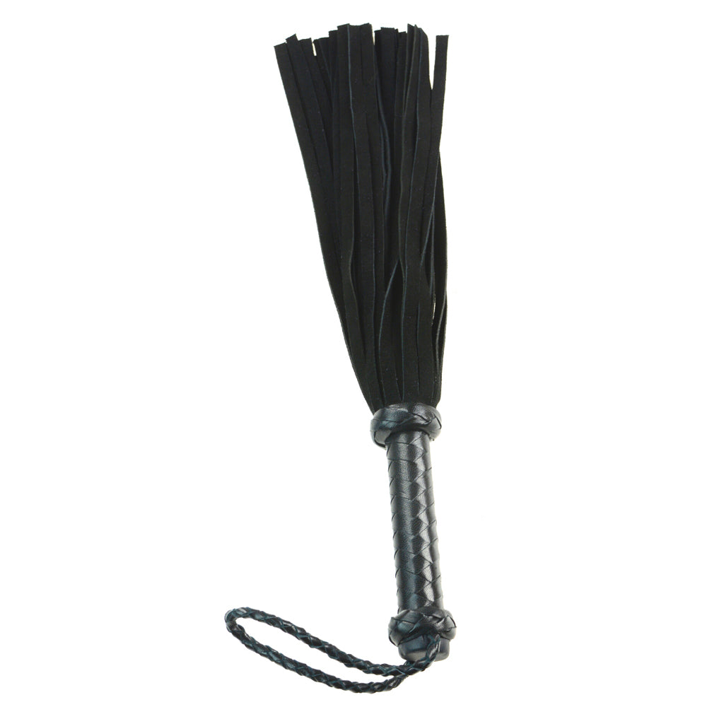 18" Mini 36 Suede Tail Flogger Black