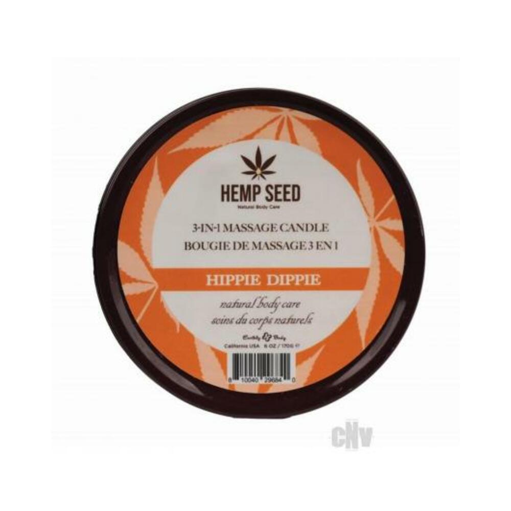 Earthly Body Summer 2024 3 In 1 Massage Candle - 6 Oz Hippie Dippie