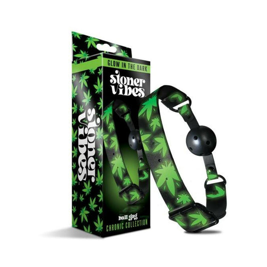 Stoner Vibes Chronic Collection Glow In The Dark Breathable Ball Gag