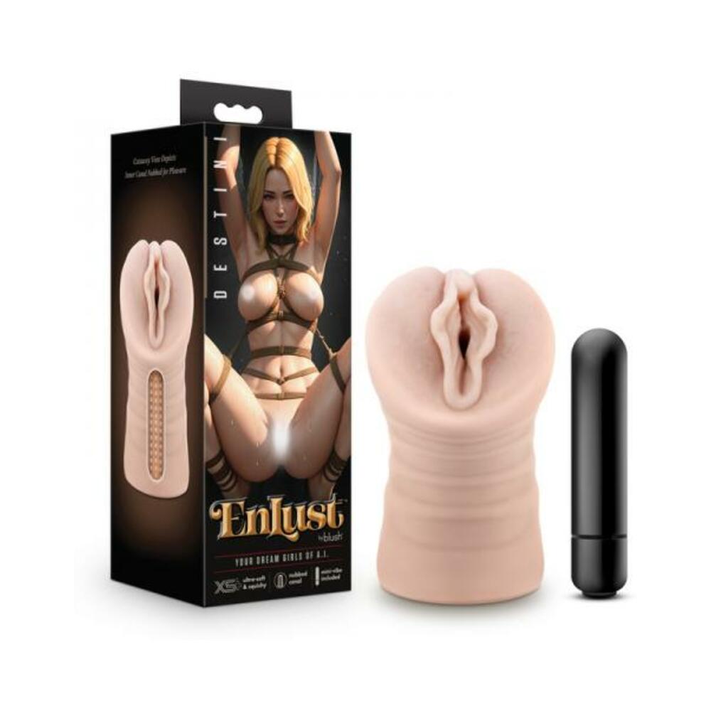Enlust Destini Vibrating Stroker Beige