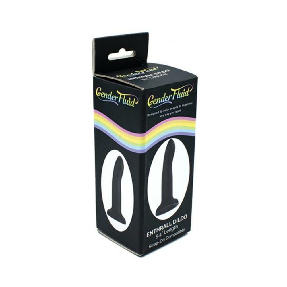 Gender Fluid Enthrall Strap-on Dildo Silicone 5.5 In. Black