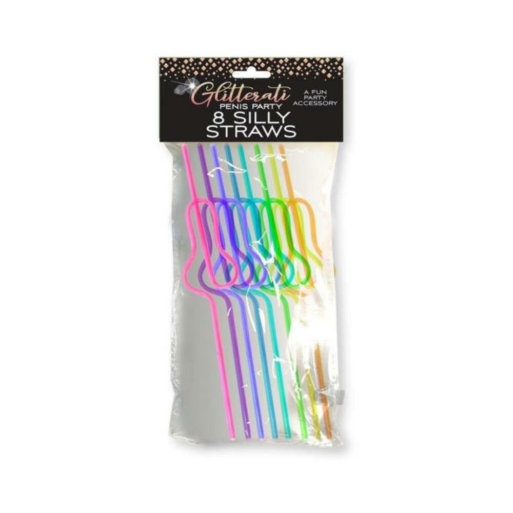 Glitterati Silly Penis Straws 8pc