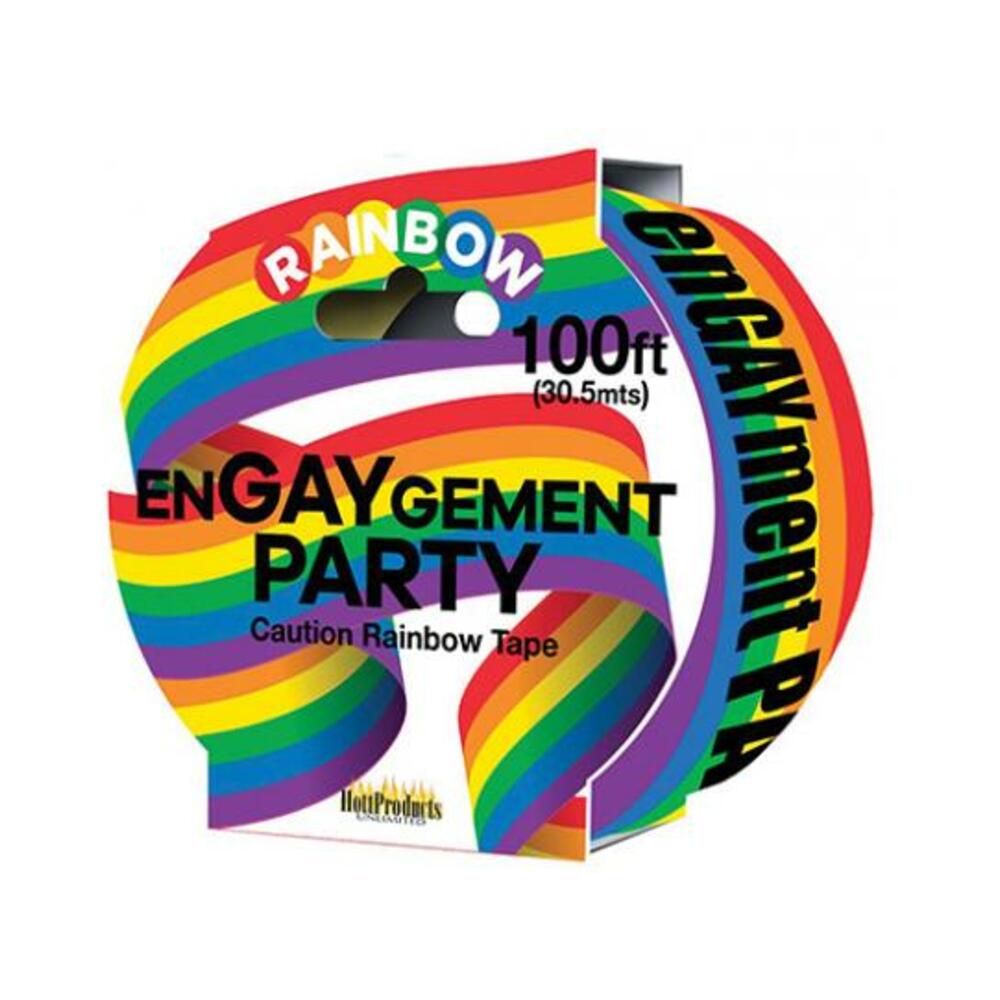 Engaygement - Rainbow Style - Caution Party Tape - 100'