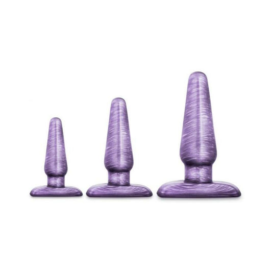 B Yours 3-piece Anal Trainer Kit Purple Swirl