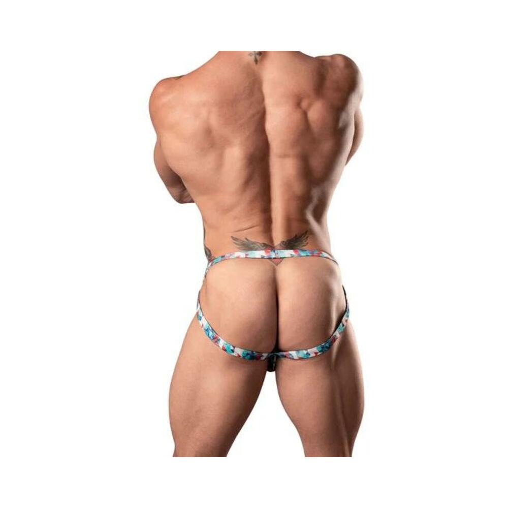 Your Lace Or Mine Thong Red White & Blue L/xl