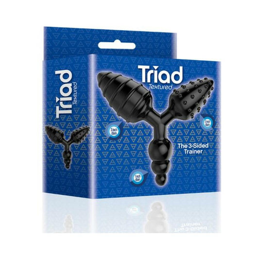 The 9's Triad 3-sided Butt Plug Textured