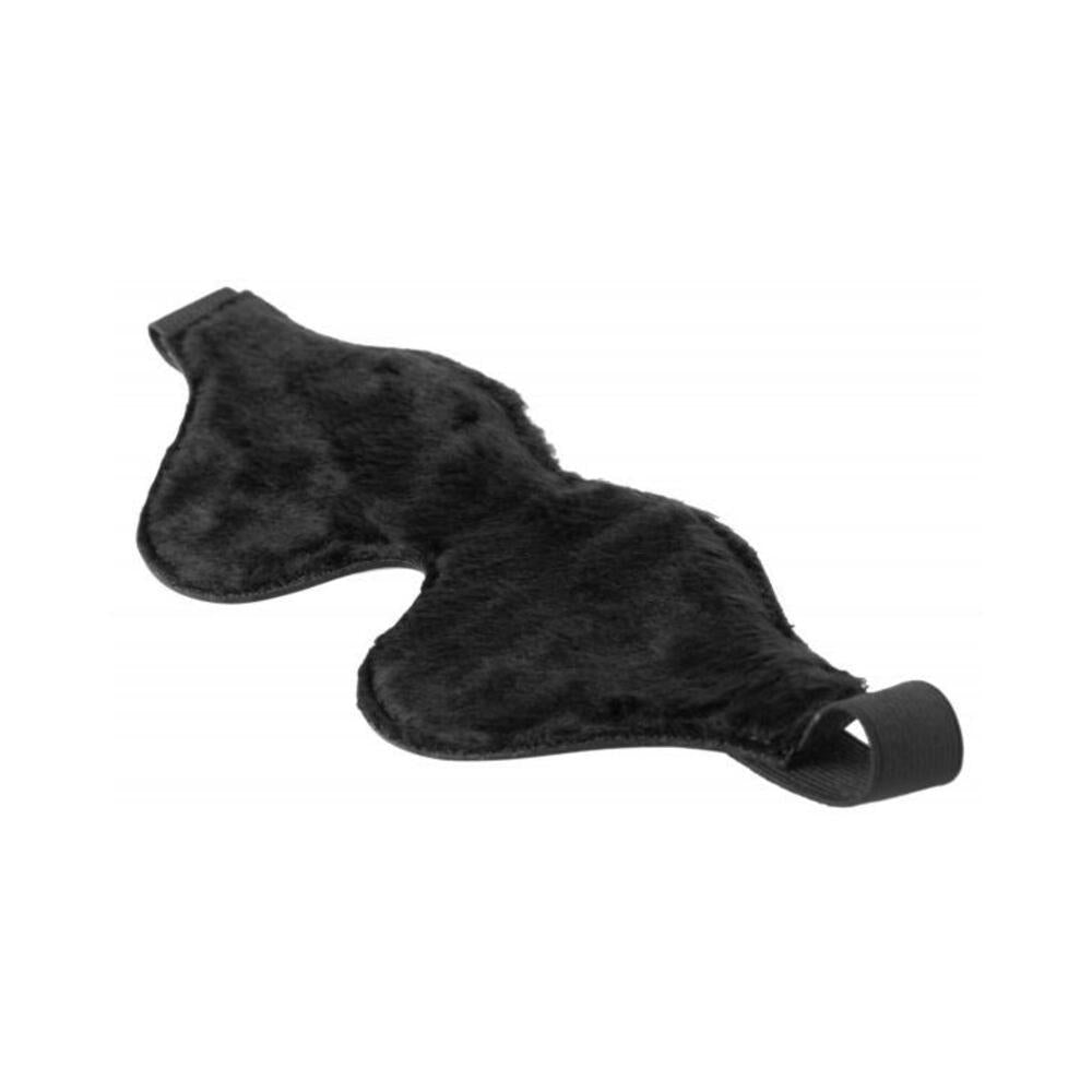 Strict Black Fleece Lined Blindfold