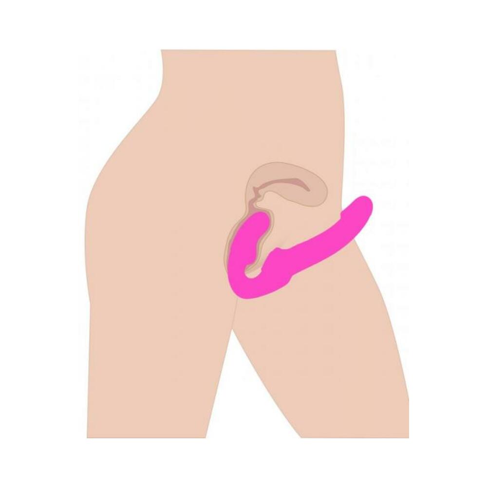 Evoke Super Charged Vibrating Strapless Strap On Pink