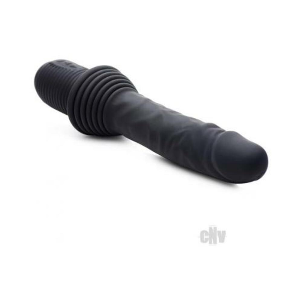Ms Vibrating Thrusting Dildo Black