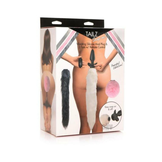 Tailz Vibe Plug And 3 Tails W/remote Set