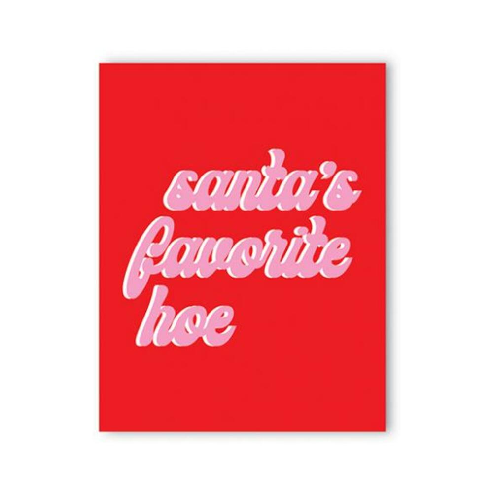 Favorite Hoe Holiday Greeting Card
