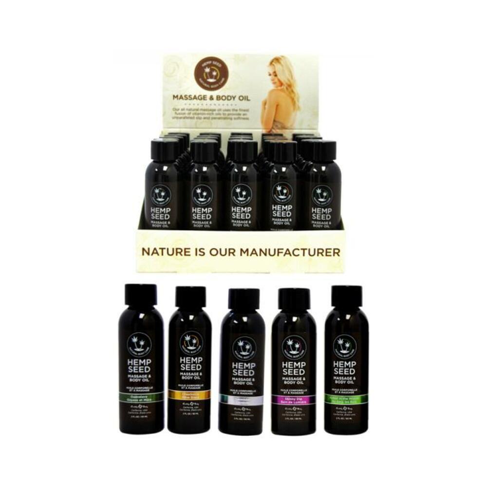 Earthly Body Massage Oil Basket #1 25 Piece Display