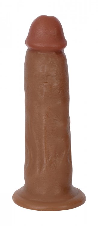Curve Novelties 7 Bareskin Dildo - Latte