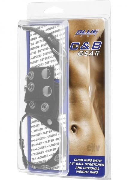 C & B Gear Cock Ring with Ball Stretcher 1.5 inches