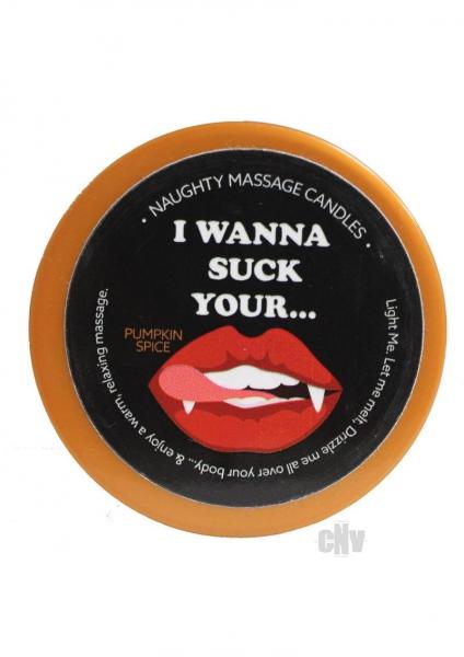 Massage Candle 1.7oz Wanna Suck