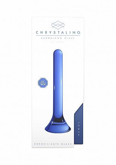 Chrystalino Tower Blue Glass Wand