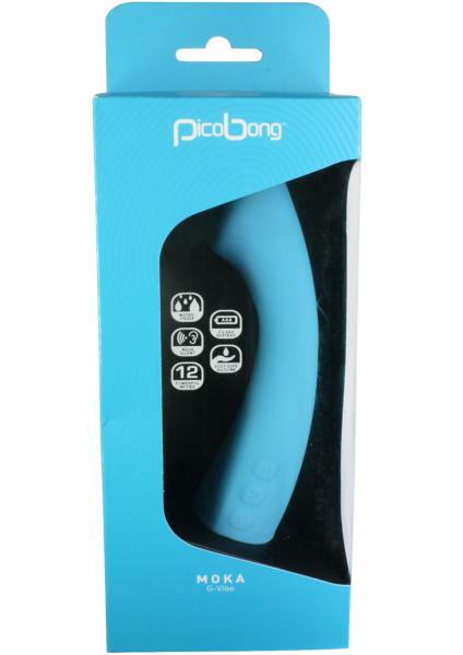 Pico Bong Moka G Silicone Vibe Waterproof - Blue