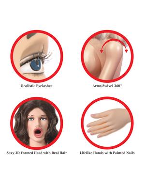 BJ Betty Oral Sex Life Size Doll Beige