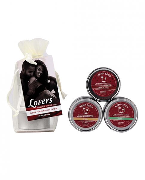 Earthly Body 2023 Valentine 3 In 1 Candle Trio Gift - 2 Oz Asst. Scents
