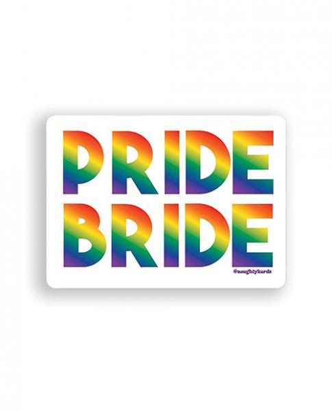Pride Bride Naughty Sticker - Pack Of 3