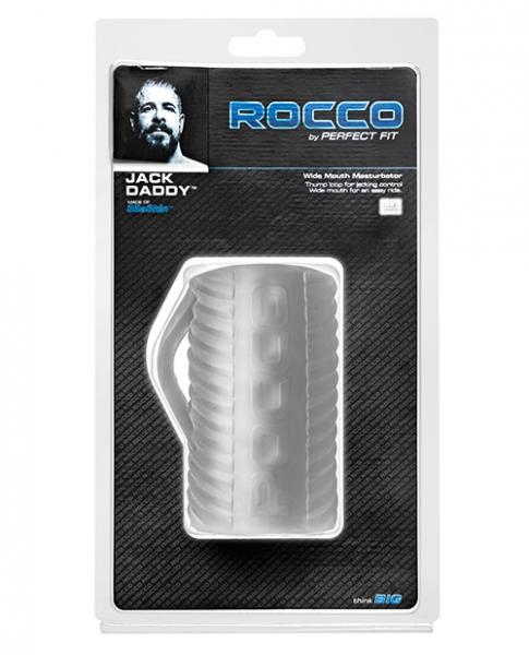 The Rocco Jack Daddy Wide Mouth Stroker Clear
