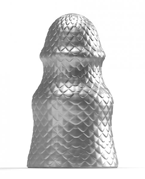 665 Stretch'r Scaly Butt Plug - Xl Gun Metal