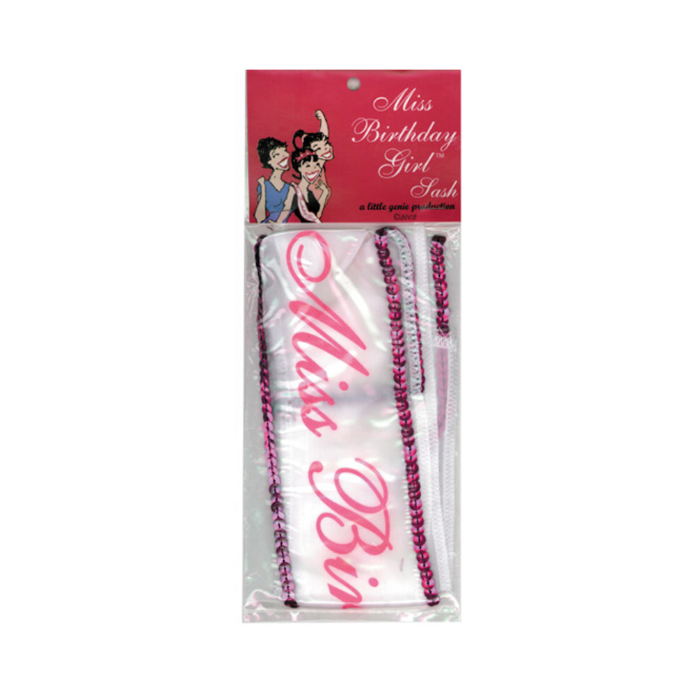 Miss Birthday Girl Sash