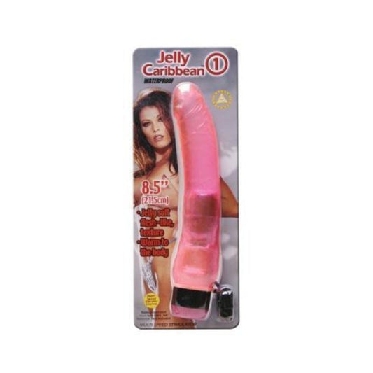 Waterproof Jelly Caribbean #1 Vibrator - Pink