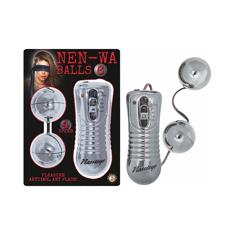 Nen Wa Balls Waterproof Vibrating Balls - Silver