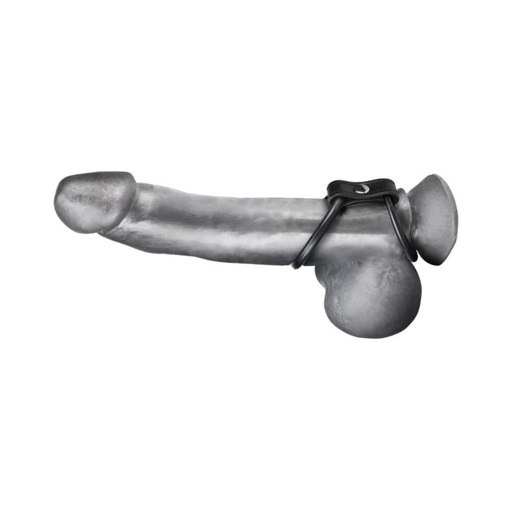 C & B Gear Duo Cock And Ball Ring Black