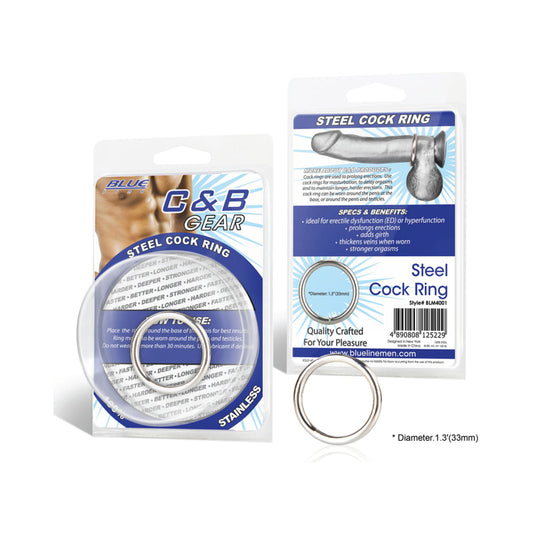 C & B Gear Steel Cock Ring 1.3 inches