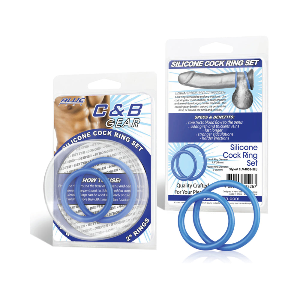 C & B Gear Silicone Cock Ring Set