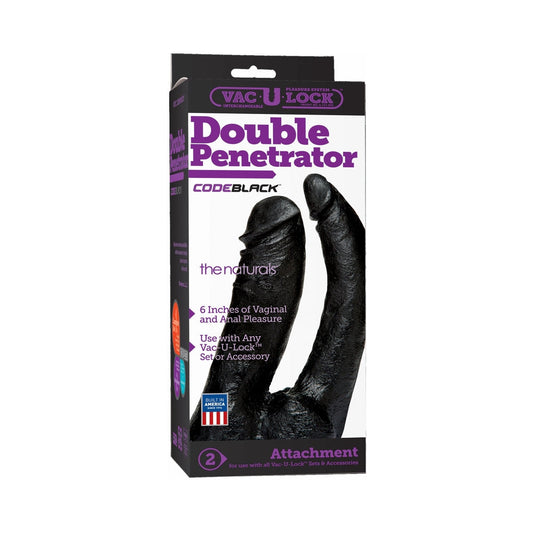 Vac-U-Lock Code Black Double Penetrator